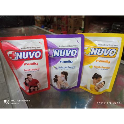 Jual Sabun Nuvo Body Wash Cair Ml Varian Kosong Kirim Random