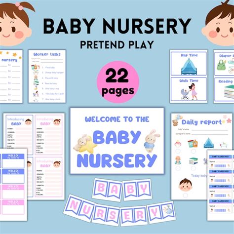 Pretend Play Printables Daycare Etsy