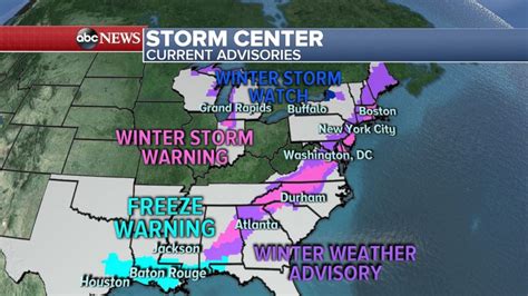 Winter Storm That Slammed Into The South Now Heading Toward Mid