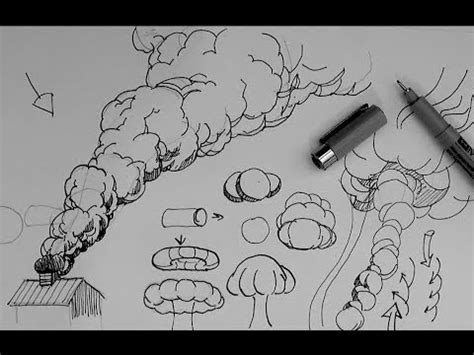 How To Draw Smoke Clouds Easy - Howto Techno