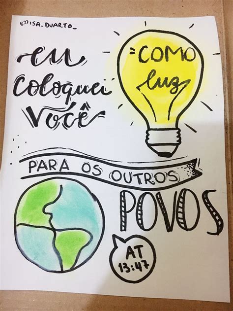 Eu Coloquei Voc Como Luz Para Os Outros Povos Luz Do Mundo Frases