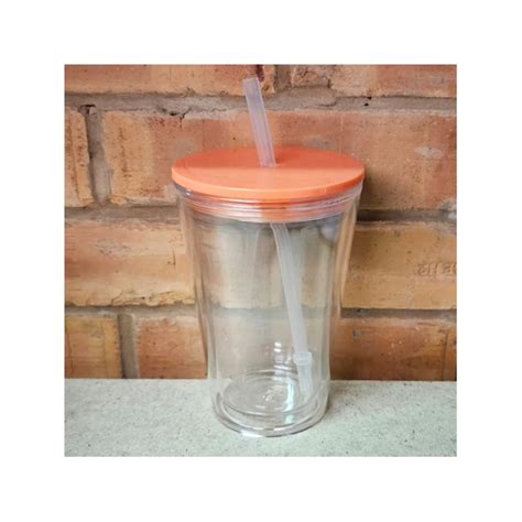 Let S Get Crafty Wholesale Oz Clear Double Wall Tumbler Peach