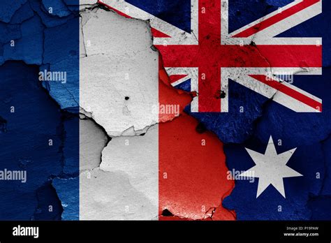 Flags Of France And Australia Stock Photo Alamy