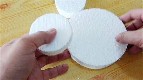 Cut Perfect Circle Using Cutter On Styrofoam Thermocol HOW TO CUT