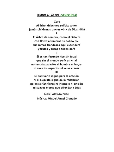 Himno Al Árbol