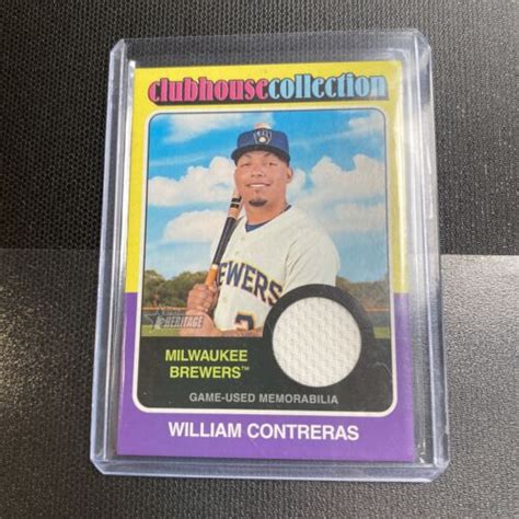 Topps Heritage Clubhouse Collection William Contreras Ccr Wc