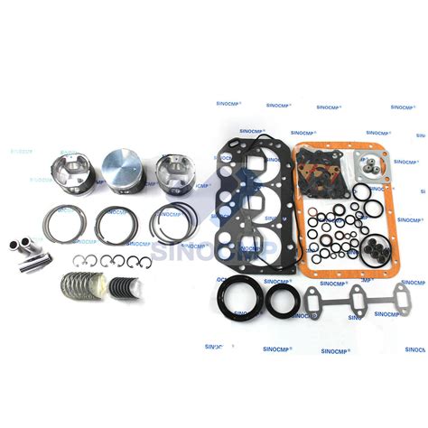 3tna72 Engine Overhaul Rebuild Kit For Yanmar John Deere 430 455 755