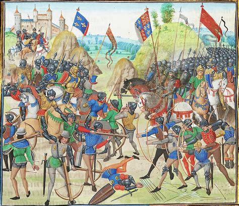 Battle of Crecy. English and French in the Hundred Years War. Digital ...