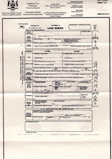 I Rfe For Long Form Birth Certificate Canada Adjustment Of Status