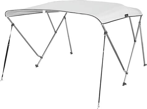 3 Bow Bimini Top Boat Cover With Rear Support Pole And Storage Boot