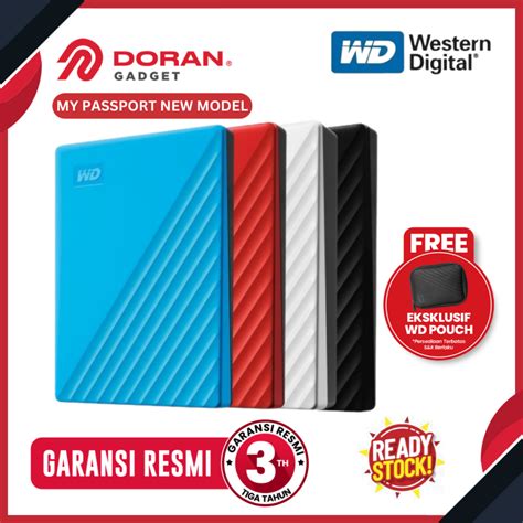 Jual Wd My Passport 2tb Harddisk External 2tb Wd 2tb Hardisk Eksternal Wd Garansi Resmi