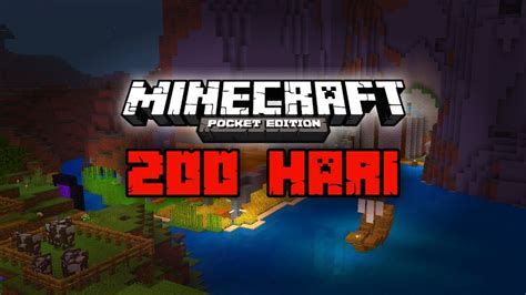 Bertahan Hidup Selama Hari Di Minecraft Hape Youtube