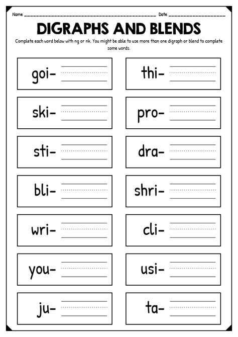 12 Best Images of Ng Sound Printable Worksheets - Phonics Nk Ng ...