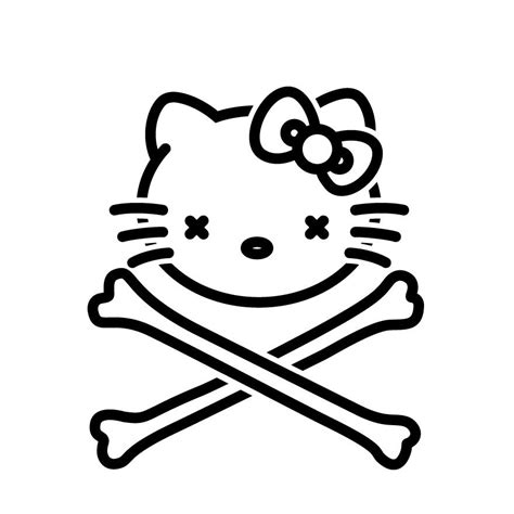 Hello Kitty Logo Black And White | Hello kitty drawing, Hello kitty wallpaper, Kitty drawing