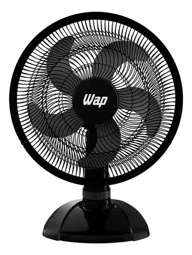 Ventilador Wap Rajada Turbo W Mesa Cm V P S Preto Frete Gr Tis