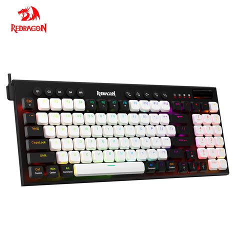 Redragon Sion K653 Pro Rgb Suporta Bluetooth 50 Sem Fio Usb 24g 3 Modo Slim Teclado De Jogo