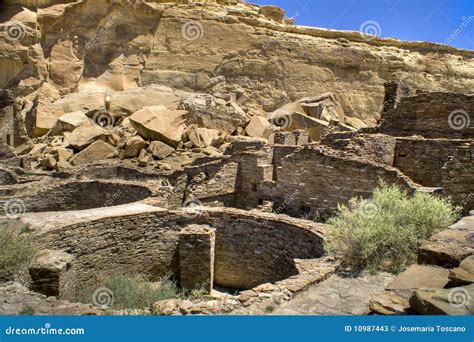 Chaco Canyon Ruins stock image. Image of america, anasazi - 10987443