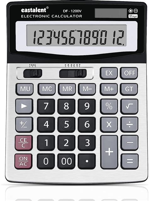 Jqzongo Calculatrice Bureau Chiffres Grand Cran Lcd Calculatrice