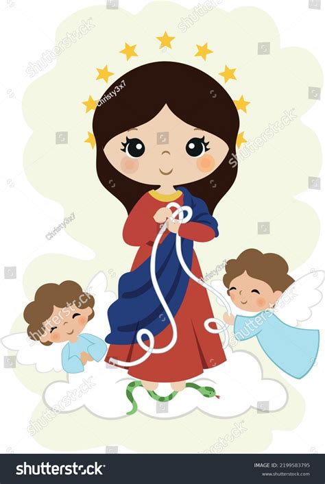 Ilustracion De La Virgen Desata Nudos Stock Vector Royalty Free