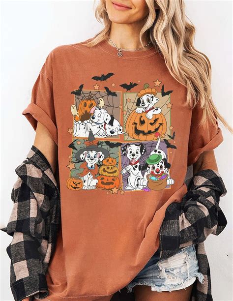 Vintage Disney 101 Dalmatians Halloween Shirt 101 Dalmatians Pumpkin