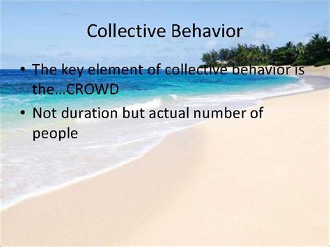 Collective Behavior Crowds Collective Behavior What Is Collective