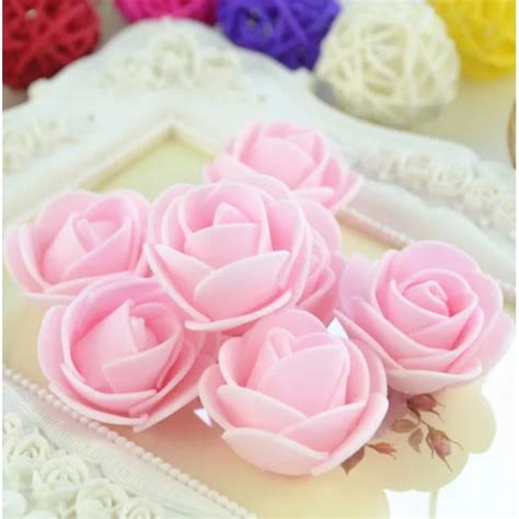 20 Mini Rosas Rosinhas Flores Artificiais Fabricadas Em Espuma De Eva