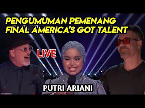 Live Live Pengumuman Pemenang America S Got Talent Youtube