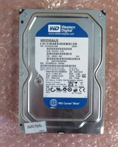 Hdd Wd 320 Gb Sata Hard Disk 3 5 Part Number Wd3200aajs At Rs 899 Piece In New Delhi