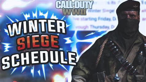 Gun Game Will Be Out On The 15th In Cod Ww2 Call Of Duty Ww2 Winter Siege Schedule Youtube