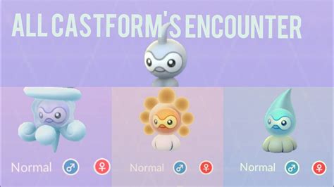 Pokemon Go All Castforms Form Encounter Youtube