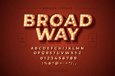 21 Best Marquee Fonts And Effects That Looks Like Broadway Lights