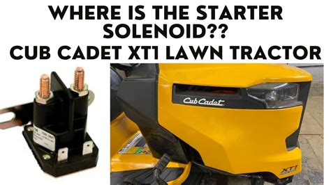 Cub Cadet XT1 Lawn Tractor Starter Solenoid Location And How To Remove