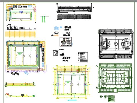 Cancha sintética en AutoCAD Descargar CAD 4 42 MB Bibliocad