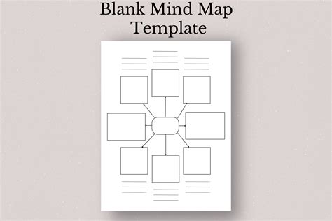 Printable Mind Map Template Concept Map Template Blank Mind Map