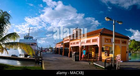 Ferry dock at Cruz Bay, St. John, US Virgin Islands Stock Photo - Alamy