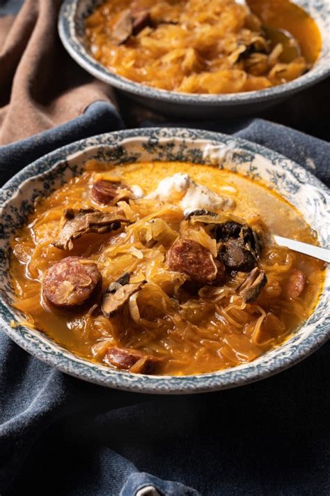 Kapustnica Easy Sausage Sauerkraut Soup Tatiana Chizganova