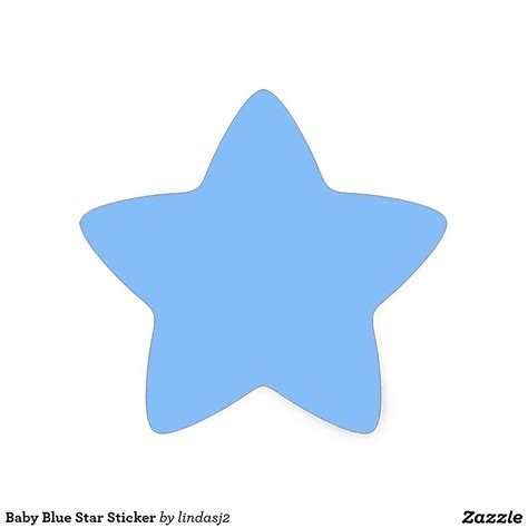 Baby Blue Star Sticker Zazzle Baby Blue Wallpaper Blue Wallpapers