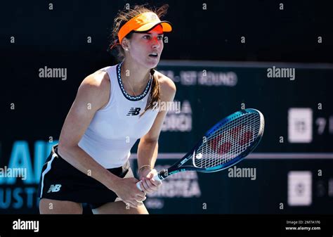 Sorana Cirstea de Roumanie en action lors de la première ronde de