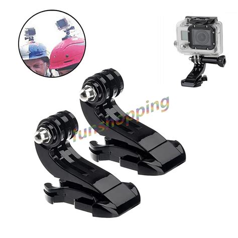 1 2pcs Vertical Surface J Hook Buckle Mount Adapter For Gopro Go Pro HD