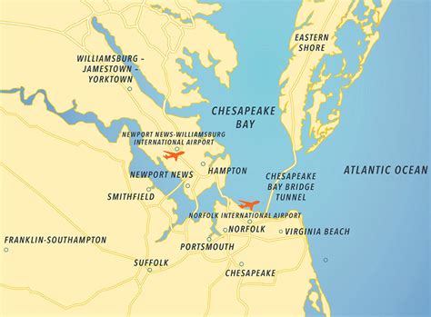 Map Of Virginia Peninsula | Draw A Topographic Map