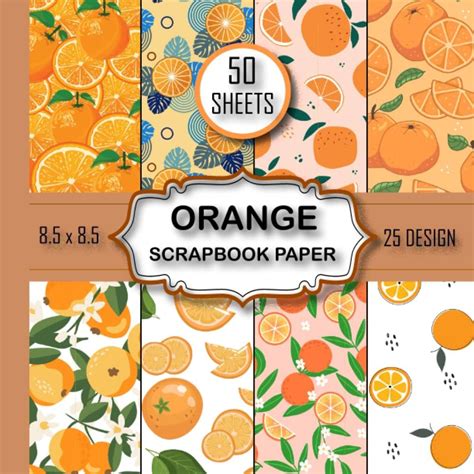 Orange Scrapbooking Paper