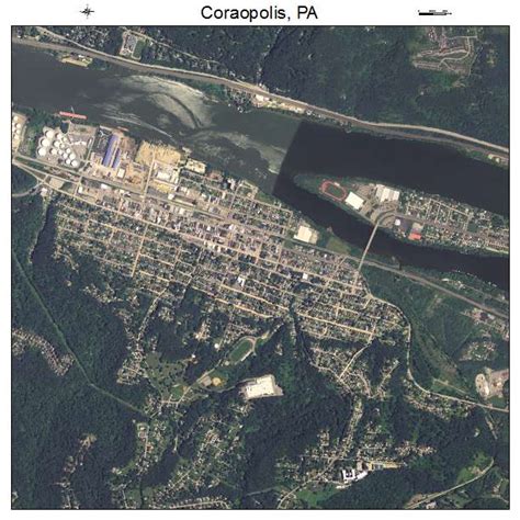 Aerial Photography Map of Coraopolis, PA Pennsylvania