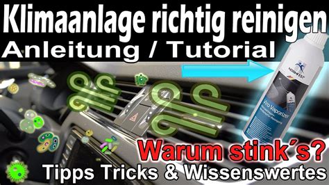 Klimaanlage Reinigen Desinfizieren Klimareiniger Anwendung Anleitung