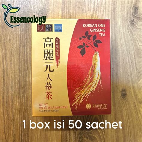 Jual Korean One Red Ginseng Tea Teh Ginseng Korea 1 Box Isi 100