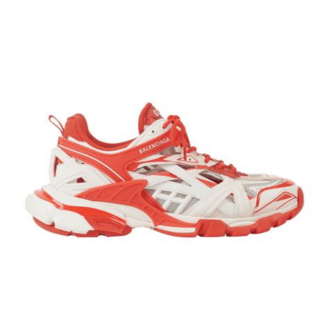 Buy Balenciaga Track2 Open Sneaker White Red 568614 W3ae2 9061 Goat