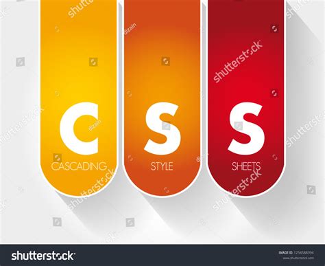 Css Cascading Style Sheets Acronym Technology Stock Vector Royalty