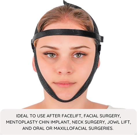 Buy Post Surgery Facial Compression Garment Chin Strap Band Double Chin Face Wrap Tape Jawline