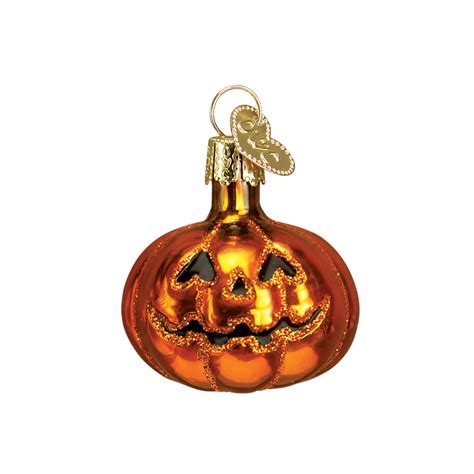 Mini Glass Halloween Ornaments Pumpkin Owl Moon Candy Corn Bat