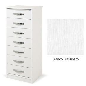 Como Cassettiera Bianca 4 Cassetti Da Ufficio Camera Letto Porta