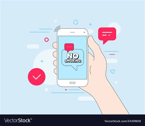 No Smoking Banner Stop Smoke Sign Royalty Free Vector Image